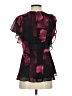 Ted Baker London 100% Polyester Black Short Sleeve Blouse Size 2 (0) - photo 2