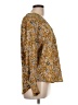 Ann Taylor Animal Print Gold Long Sleeve Blouse Size L - photo 4