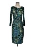 David Meister 100% Polyester Paisley Teal Cocktail Dress Size 4 - photo 1