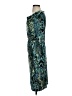 David Meister 100% Polyester Paisley Teal Cocktail Dress Size 4 - photo 5