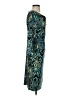 David Meister 100% Polyester Paisley Teal Cocktail Dress Size 4 - photo 4