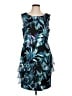 Connected Apparel Tropical Blue Cocktail Dress Size 12 - photo 1