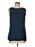 Banana Republic 100% Polyester Blue Sleeveless Blouse Size 10 - photo 1