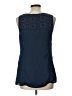 Banana Republic 100% Polyester Blue Sleeveless Blouse Size 10 - photo 2