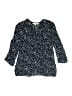 Boden Stars Blue 3/4 Sleeve Blouse Size 4 - photo 1