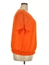 Cato 100% Polyester Orange Short Sleeve Blouse Size 18 - photo 4