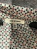 Max Studio 100% Polyester Houndstooth Tan Short Sleeve Blouse Size L - photo 7