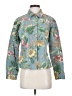 Coldwater Creek 100% Cotton Tropical Blue Jacket Size S - photo 1