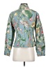 Coldwater Creek 100% Cotton Tropical Blue Jacket Size S - photo 2