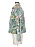 Coldwater Creek 100% Cotton Tropical Blue Jacket Size S - photo 5