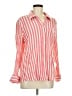 Universal Thread 100% Cotton Stripes Pink Long Sleeve Blouse Size M (estimated) - photo 1