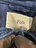 Folk 100% Cotton Blue Denim Jacket Size S - photo 6