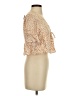 Urban Romantics 100% Rayon Tan Short Sleeve Blouse Size S - photo 4