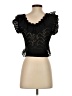 Zara Black Short Sleeve Top Size S - photo 2