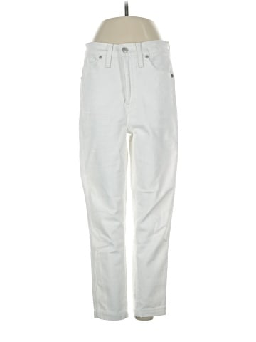Madewell 10" High-Rise Skinny Jeans in Pure White (view 1)