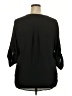 Torrid 100% Polyester Black 3/4 Sleeve Blouse Size 2X Plus (2) - photo 2