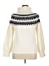 Cupio Chevron-herringbone Ivory Turtleneck Sweater Size XL - photo 2