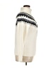 Cupio Chevron-herringbone Ivory Turtleneck Sweater Size XL - photo 4