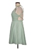 Unbranded Solid Green Casual Dress Size L - photo 5