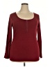 Torrid Burgundy Long Sleeve Top Size 2X Plus (2) - photo 1
