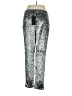 NOVA LUXE 100% Polyester Metallic Silver Casual Pants Size XL - photo 2