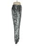 NOVA LUXE 100% Polyester Metallic Silver Casual Pants Size XL - photo 4