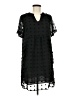 MIHOLL 100% Polyester Polka Dots Black Casual Dress Size M - photo 1
