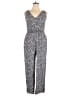 Bravissimo 100% Viscose Animal Print Gray Jumpsuit Size 16 - photo 1