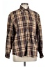 Assorted Brands Plaid Brown Long Sleeve Button-Down Shirt Size L - photo 1