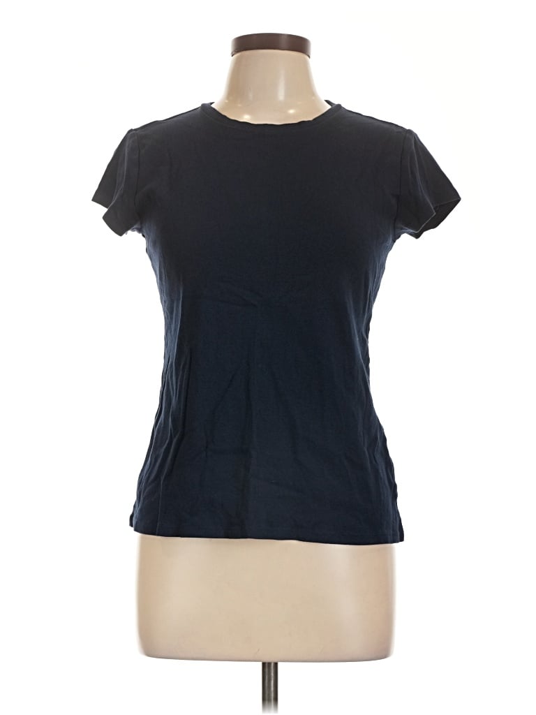 Pre-owned Liz Claiborne Short Sleeve T-shirt In Blue
