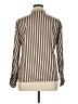 Unbranded 100% Polyester Stripes Tan Long Sleeve Blouse Size XL - photo 2