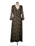 Madewell 100% Polyester Print Brown Casual Dress Size 10 - photo 1