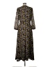 Madewell 100% Polyester Print Brown Casual Dress Size 10 - photo 2