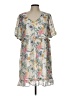 Jodifl 100% Polyester Print Gray Casual Dress Size L - photo 1