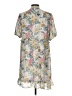 Jodifl 100% Polyester Print Gray Casual Dress Size L - photo 2