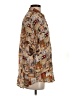 Whistles 100% Silk Print Tan Short Sleeve Silk Top Size S - photo 4