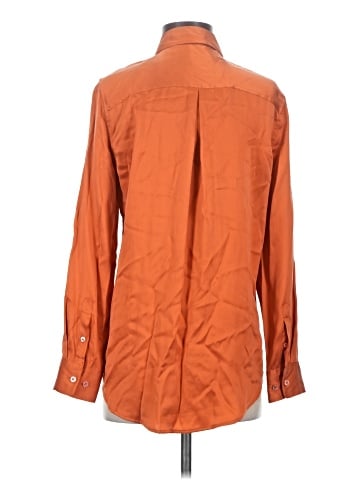 Equipment Long Sleeve Silk Top (view 2)