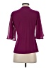 MSK Purple 3/4 Sleeve Blouse Size S - photo 2