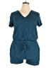 Daily Ritual Solid Teal Romper Size XL - photo 1