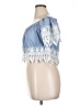 iris 100% Cotton Blue Short Sleeve Top Size XL - photo 5