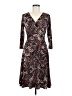 Rekucci Paisley Brown Cocktail Dress Size 8 - photo 1