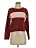 Saturday Sunday Color Block Burgundy Pullover Sweater Size XS - photo 1