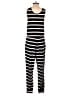 REORIA Stripes Black Jumpsuit Size S - photo 2