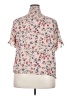 Shein Curve Floral Multi Color Ivory Short Sleeve Blouse Size 18 Plus (3) - photo 2