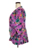 Kiyonna Print Purple Pink 3/4 Sleeve Top Size 26 - 28 - photo 5