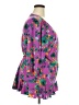 Kiyonna Print Purple Pink 3/4 Sleeve Top Size 26 - 28 - photo 4