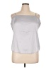 Saki Silver Silver Sleeveless Blouse Size XL - photo 1