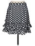 J.Crew 100% Polyester Polka Dots Blue Casual Skirt Size 2 - photo 2