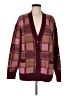 RE/DONE Plaid Burgundy Cardigan Size M - photo 1