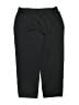 Lands' End 100% Polyester Color Block Black Track Pants Size 14 - 16 Husky - photo 2